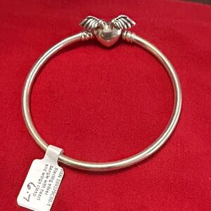 Pandora Silver Heart Wing Bracelet